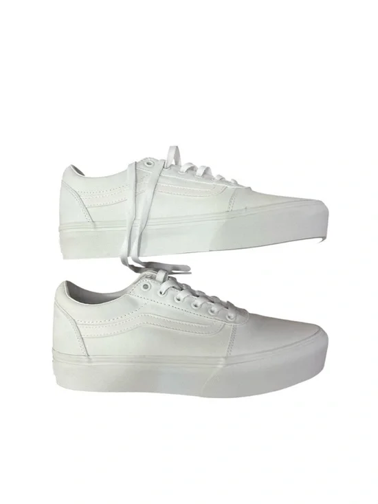 NWOB Vans Old Skool All White Low Top Sneakers - Picture 5 of 7